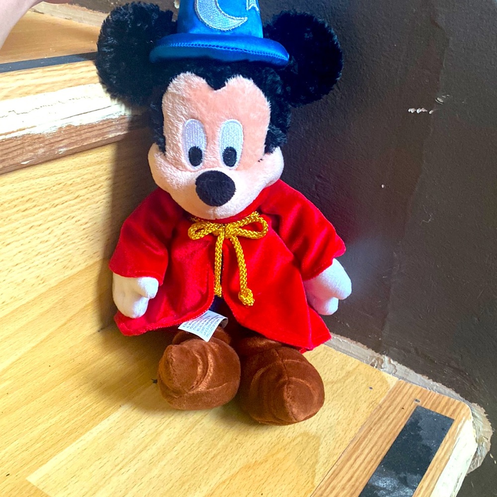 12 inch Mickey Mouse Wizard Plush Authentic - Picture 1 of 3
